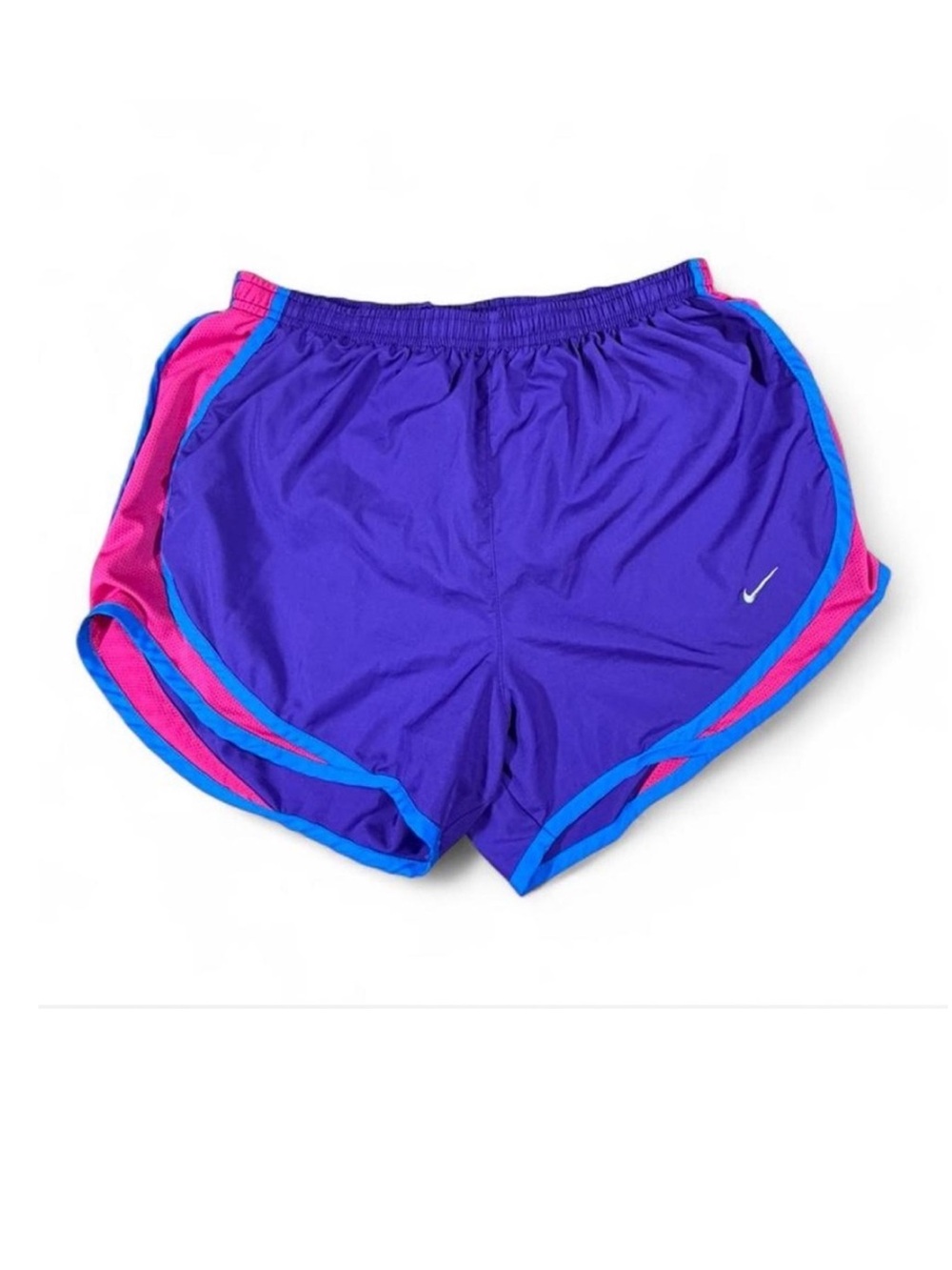 Nike Dri Fit Running Shorts Purple Pink Blue Athletic Gym Size M y2k style
